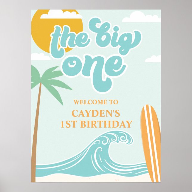 Affiche La Grande Première Plage de Surf 1er Anniversaire  (Devant)