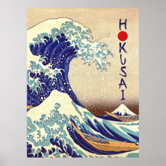 Affiche La Grande Vague au large de Kanagawa - Estampe d'a