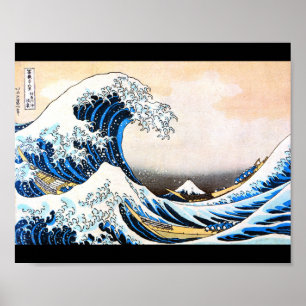 Affiche La Grande Vague au large de Kanagawa, Hokusai
