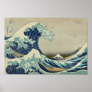 Affiche La Grande Vague Au Large De Kanagawa - Hokusai