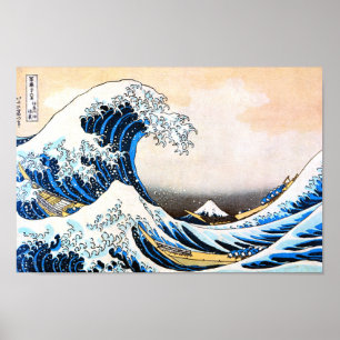 Affiche La Grande Vague au large de Kanagawa, Hokusai