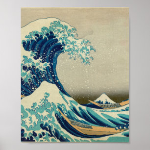 Affiche La Grande Vague au large de Kanagawa — Hokusai