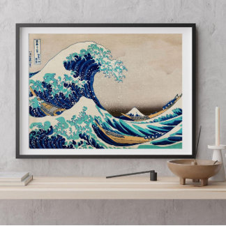 Affiche La Grande Vague au large de Kanagawa par Katsushik