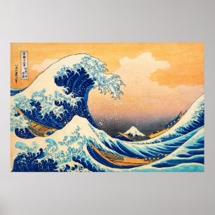 Affiche La Grande Vague de Kanagawa de Katsushika Hokusai