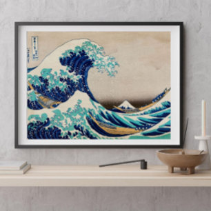 Affiche La Grande Vague de Kanagawa par Katsushika Hokusai