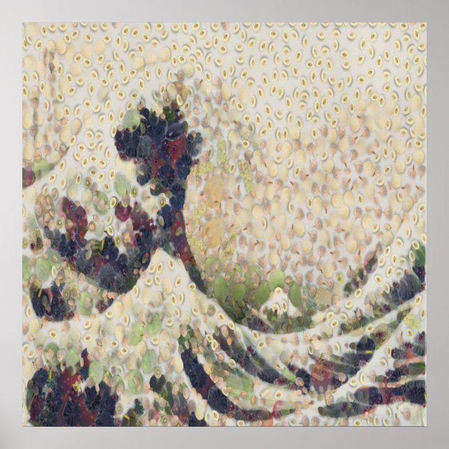 Affiche La Grande Vague De Melon Honeydew Belle OEuvre D'A (Devant)