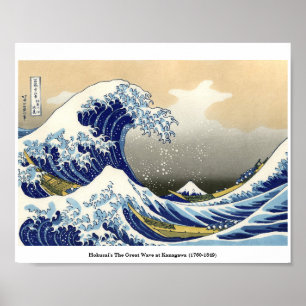 Affiche La Grande Vague d'Hokusai à Kanagawa (1760-1849)