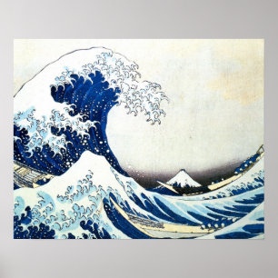 Affiche "La Grande Vague" Peinture japonaise par Hokusai