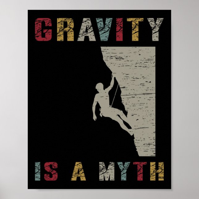 Affiche La gravité est un mythe Escalade  (Devant)