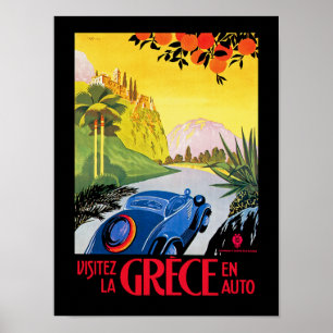 Affiche La Grece de Visitez