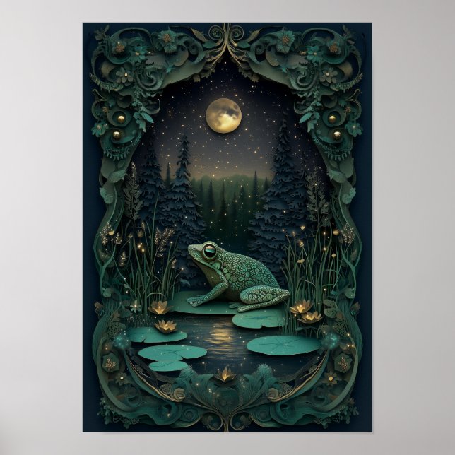Affiche La grenouille | L'été Art Forêt (Devant)