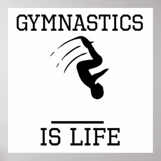 Affiche La gymnastique est la vie
