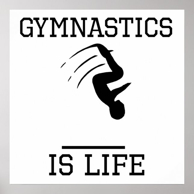 Affiche La gymnastique est la vie (Devant)