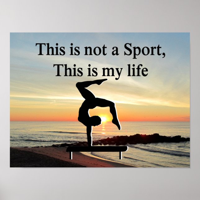 AFFICHE LA GYMNASTIQUE EST MA VIE (Devant)