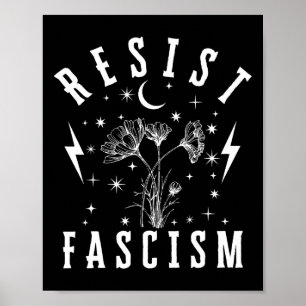 Affiche La Haine Florale Anti Trump Mensonge Et Le Fascism