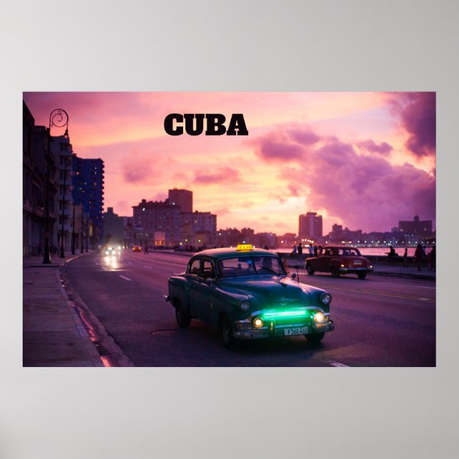 Affiche La Havane - Cuba (Devant)