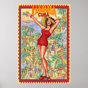 Affiche la Havane Cuba
