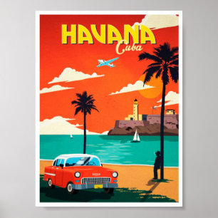 Affiche La Havane vintage Cuba