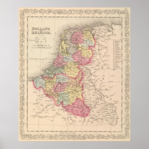 Affiche La Hollande et la Belgique 2