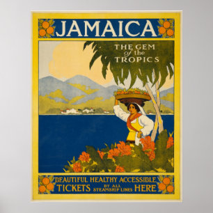 Affiche La Jamaïque, joyau des tropiques