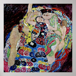 Affiche La jeune fille de Gustav Klimt, Art nouveau, Art d