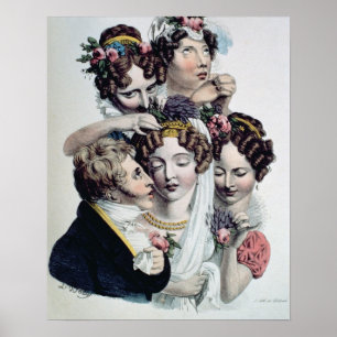 Affiche La jeune mariée, c.1820 (litho)