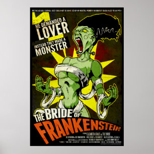 Affiche La jeune mariée de Frankenstein