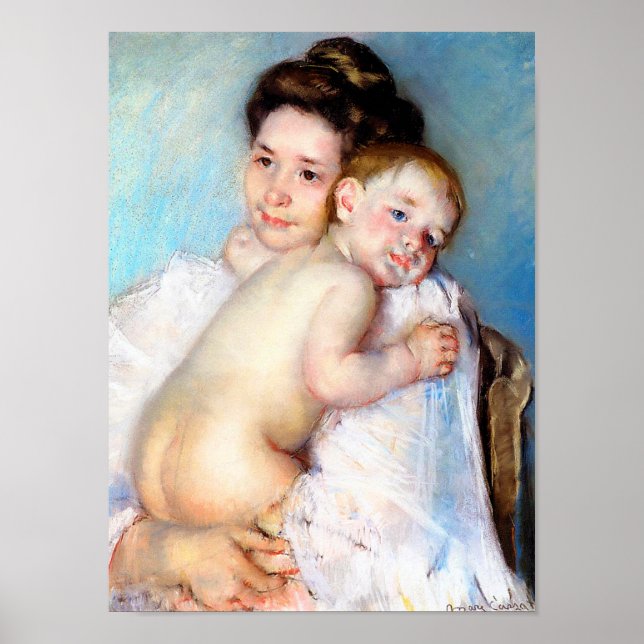 Affiche La jeune mère, Cassatt (Devant)