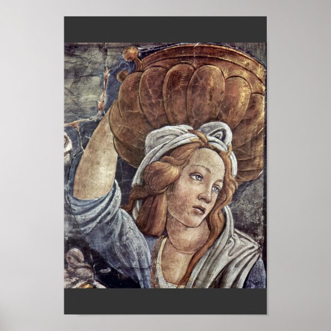 Affiche La Jeunesse De Moïse, Détail De Botticelli Sandro (Devant)
