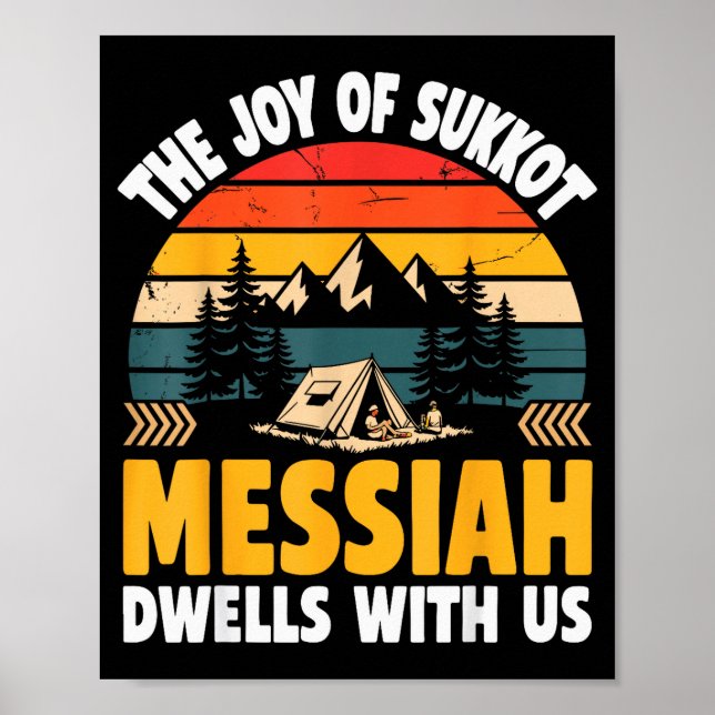 Affiche La Joie De Souccot Le Messie Demeure Avec Nous Ho  (Devant)