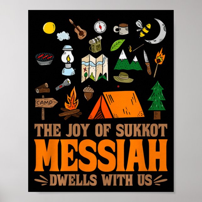 Affiche La Joie De Souccot Le Messie Demeure Avec Nous Ho  (Devant)