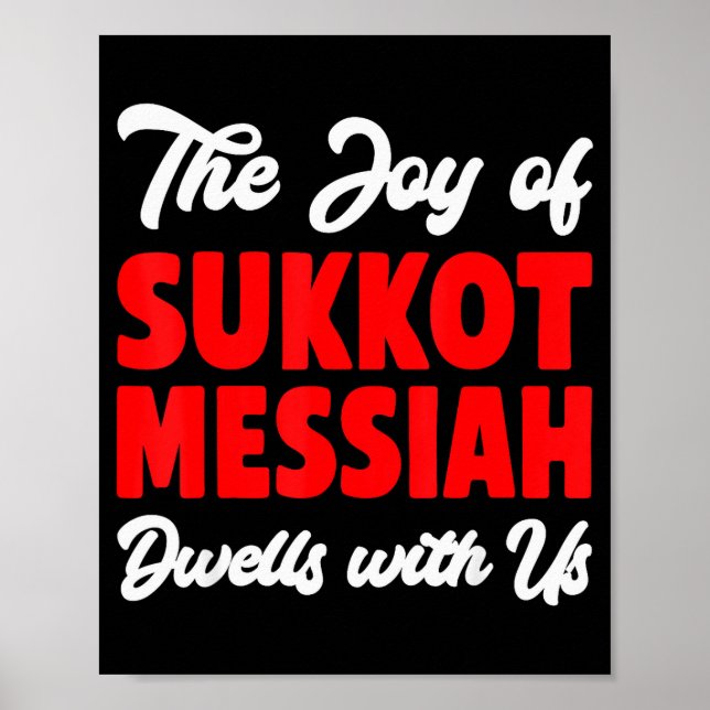 Affiche La Joie De Souccot Le Messie Demeure Avec Nous Ho  (Devant)
