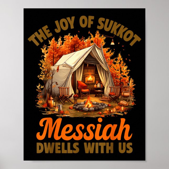 Affiche La Joie De Souccot Le Messie Demeure Avec Nous Ho  (Devant)