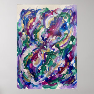 Affiche La Joie Sauvage de l'Art de Mur de Couleur de l'Es