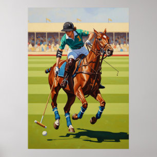 Affiche LA JOUEUSE DE POLO (Le Joueur Polo) - Original Ar