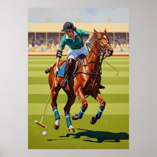 Affiche LA JOUEUSE DE POLO (Le Joueur Polo) - Original Ar (Devant)