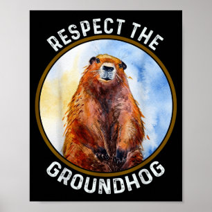 Affiche La Journée de la marmotte Respecter la marmotte