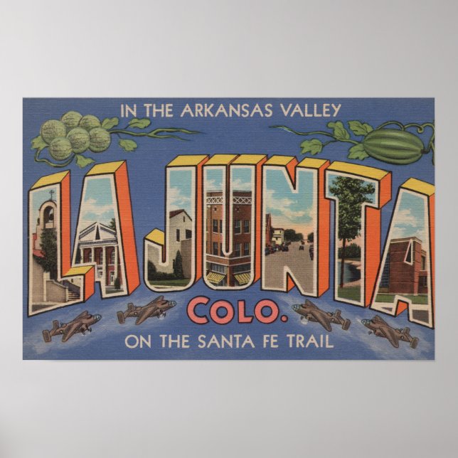 Affiche La Junta, Colorado - Grandes Lettres Scènes 2 (Devant)