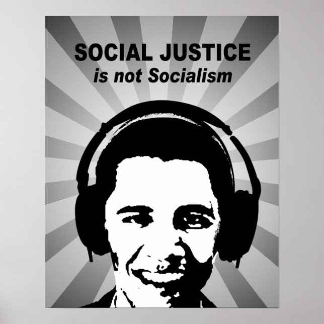 Affiche La justice sociale n'est pas le socialisme (Devant)