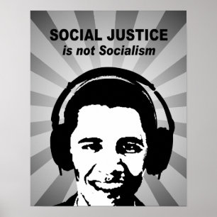 Affiche La justice sociale n'est pas socialisme