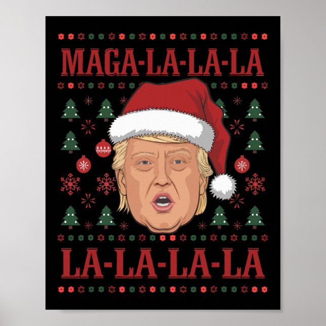 Affiche La La Donald Trump Potus 47 Mauvais Noël 2 (Devant)