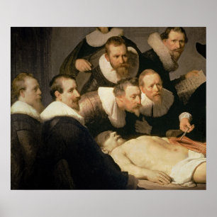 Affiche La leçon d'anatomie de Dr. Nicolaes Tulp, 1632