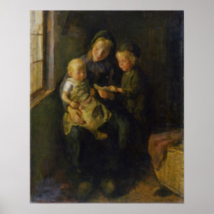 Affiche La leçon de lecture