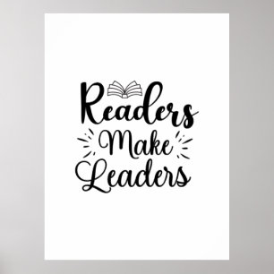 Affiche La lecture d'art fait des lecteurs des leaders