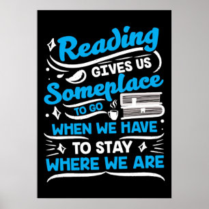Affiche La Lecture De Cadeaux De Lecteur Nous Donne Quelqu