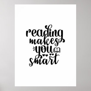 Affiche La Lecture De L'Art Vous Rend Intelligent