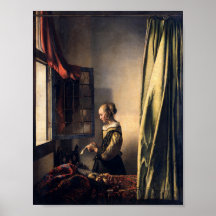 La lecture d'une lettre de Johannes Vermeer Art