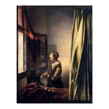 La lecture d'une lettre de Johannes Vermeer Art