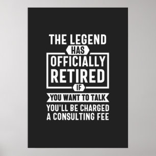 Affiche la légende a officiellement pris sa retraite