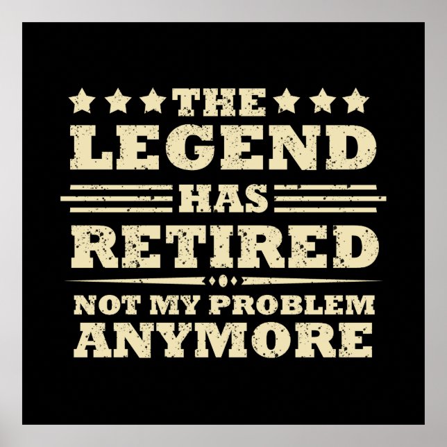 Affiche La légende a officiellement retiré la retraite fuu (Devant)
